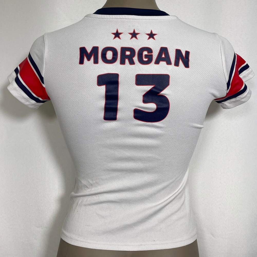 Alex Morgan #13 USWNT Team USA 2019 White Soccer Jersey Women's XS